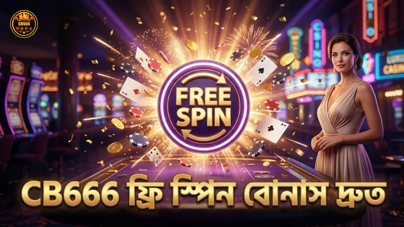 ফ্রি স্পিন বোনাস CB666-তে দ্রুত এবং নিয়মিত পাওয়া যায়