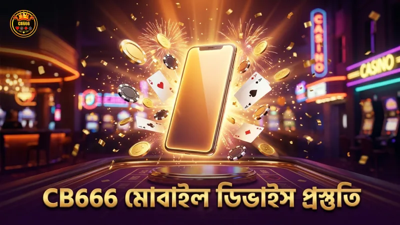CB666 অ্যাপ ডাউনলোডের জন্য প্রস্তুত মোবাইল ডিভাইস।