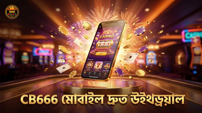 CB666 মোবাইল অ্যাপ থেকে দ্রুত উইথড্রয়াল সুবিধা
